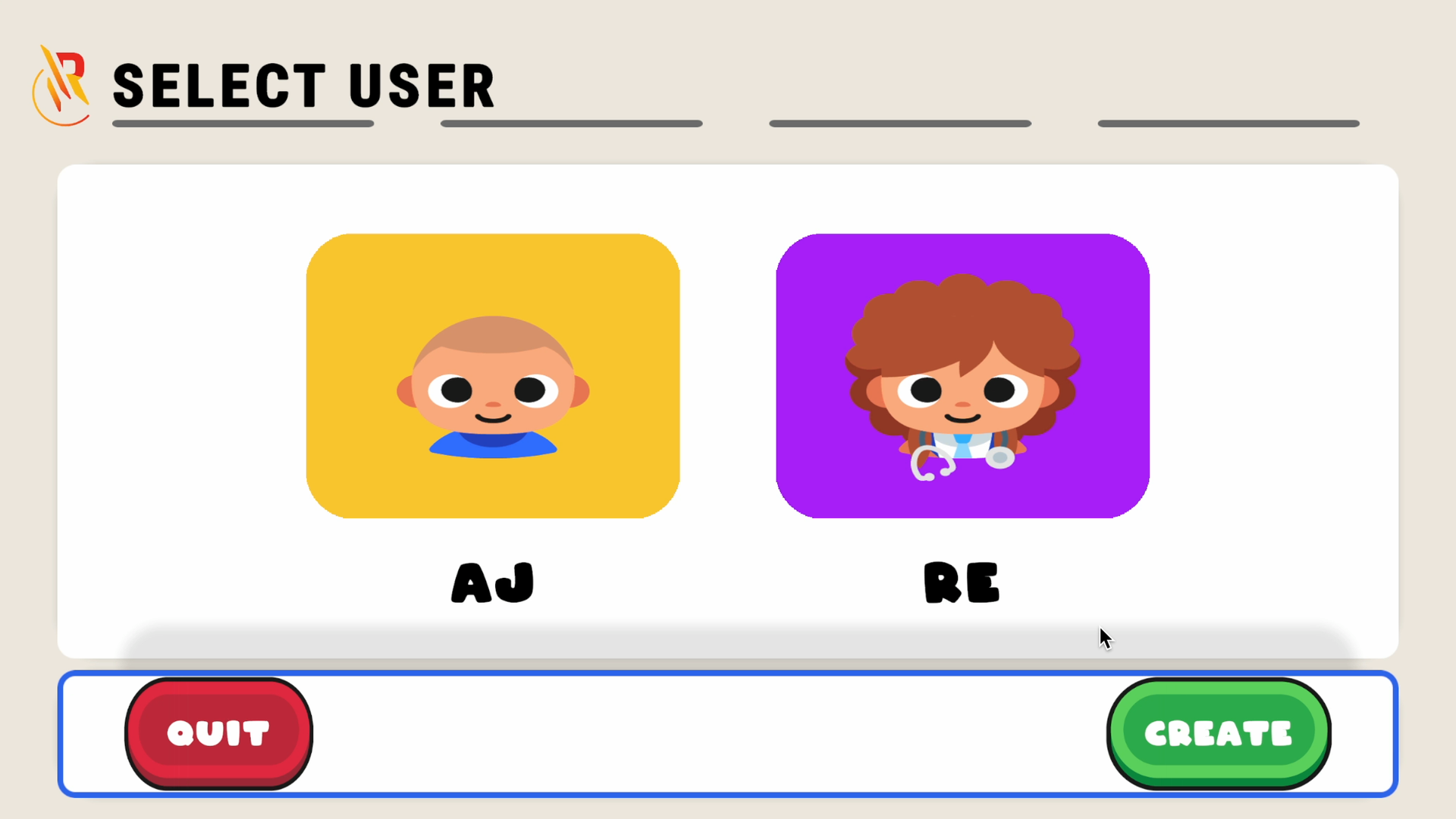 Reach profile selection screen for returning to a player's profile.
